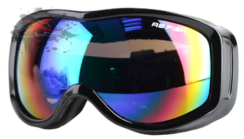 Маска горнолыжная BACKSIDE AS FISH PS1 Black/BlueGreenMirrored (2020)