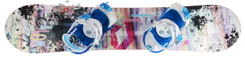 Сноуборд с креплениями БУ FTwo Bloom р.121 + YMC01 White/Blue (S) (2017)
