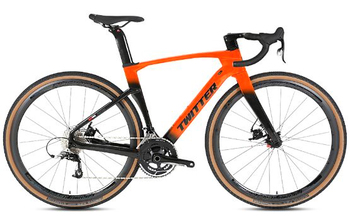Шоссейный велосипед Twitter Gravel-V2 R7000-22S Carbon оранжевый (2022)
