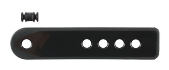 Ремешок для сноубордических креплений TS 110x24 мм, со шпонкой, 4 отверстия, цвет черный (2023)