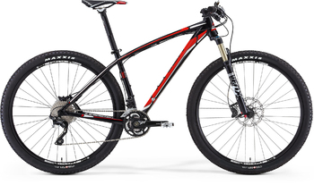 Велосипед MTB Merida BIG.NINE 900 MATT BLACK(RED/WHITE) (2015)