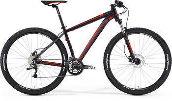 Велосипед MTB Merida BIG.NINE 70 MATT BLACK (SIGNAL RED/DK.GRY) (2015)