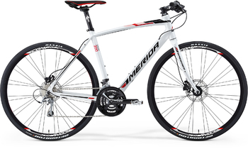 Гибридный велосипед Merida SPEEDER 200-D WHITE (BLACK/RED) (2015)
