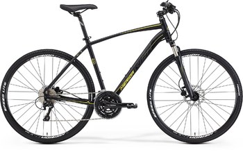 Гибридный велосипед Merida Crossway 600 Matt Black (yellow/dk.grey) (2015)