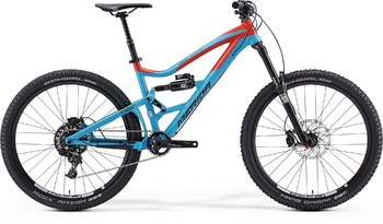 Велосипед двухподвес  Merida One-Sixty 7.900 Blue/Red (black) (2015)