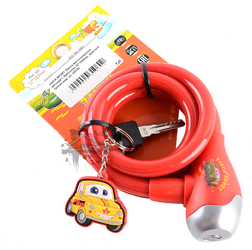 Велозамок VINCA SPORT 12*1000мм Red Kid (2016)