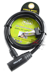 Велозамок VINCA SPORT 8*1200мм Black (2016)