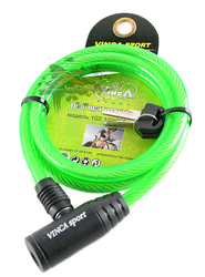 Велозамок VINCA SPORT 8*1200мм Green (2016)