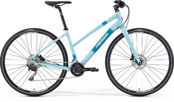 Гибридный велосипед Merida Crossway URBAN 500-Lady Silk Lite Blue (Blue/White) (2016)