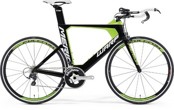Шоссейный велосипед Merida Warp TRI.5000 Black/Green (White) (2016)