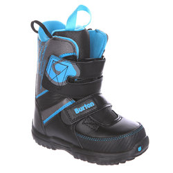 Сноубордические ботинки Burton GROM BLACK/GRAY/BLUE (2016)
