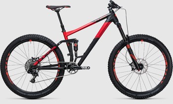 Велосипед двухподвес Cube Stereo 160 Hpa Race 27.5  Black´n´red (2017)