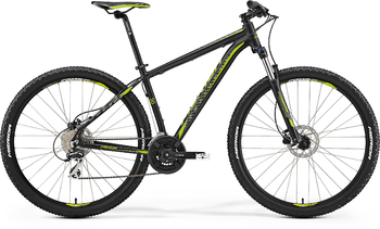 Велосипед MTB Merida Big.Nine 20-D Matt Black (green) (2017)