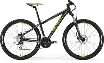 Велосипед MTB Merida Big.Seven 20-D Matt Black (green) (2017)