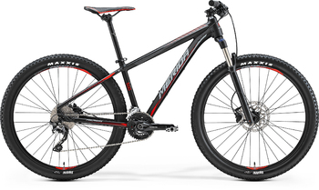 Велосипед MTB Merida Big.Seven 500 Matt Black (red/grey) (2017)