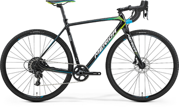 Шоссейный велосипед Merida Cyclo Cross 5000 Metallic Black (blue/green) (2017)