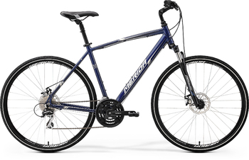 Гибридный велосипед Merida Crossway 20-MD Dark Blue (silver/white) (2017)