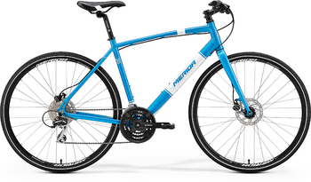 Городской велосипед Merida Crossway urban 20-D Metallic Blue (white) (2017)
