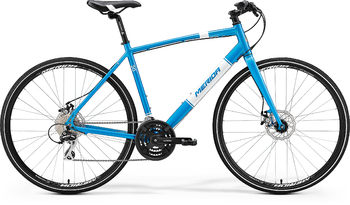 Городской велосипед Merida Crossway urban 20-MD Metallic Blue (white) (2017)