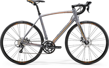 Шоссейный велосипед Merida Ride Disc 100 Matt Anthracite (orange/black) (2017)