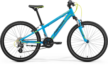 Подростковый велосипед Merida Matts J24 Boy Matt Blue (green/black) (2017)