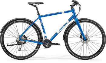 Гибридный велосипед Merida Crossway Urban 500 Metallic Blue (white) (2017)