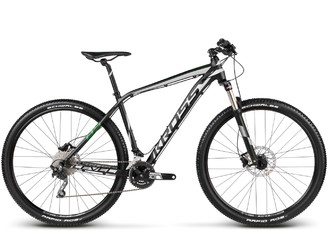 Велосипед MTB Kross Level B5 Black/Silver/Green matte (2017)