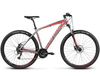 Велосипед MTB Kross Level B1 Graphite/Red/Black glossy (2017)