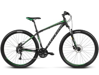 Велосипед MTB Kross Hexagon B5 Black/Graphite/Green matte (2017)