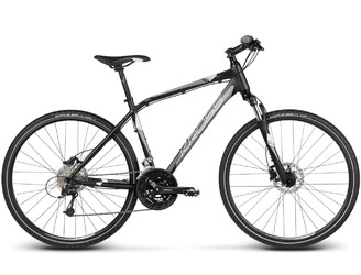 Гибридный велосипед Kross Evado 5.0 Black/Silver matte (2017)