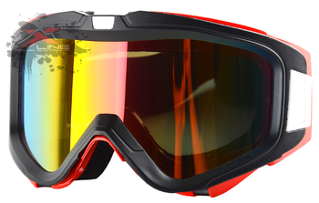 Маска XLINE XH-028 Black/Red Mirrored Chameleon Yellow (2016)