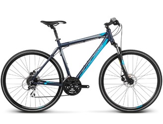 Гибридный велосипед Kross Evado 3.0 Navy Blue/Blue matte  (2017)