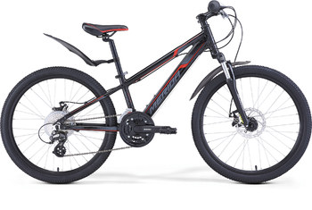 Подростковый велосипед Merida Matts J24 Marathon SL Black(Red/Grey Decal) (2017)