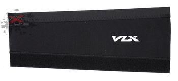 Защита заднего пера велосипеда VLX F1 от цепи, 260х110х90мм., Lycra, VLX лого, черная (2020)