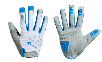 Перчатки Cube WLS Natural Fit Gloves L/F White/Grey/Blue (2017)