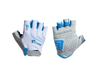 Перчатки Cube WLS Natural Fit Gloves S/F White/Grey/Blue (2017)