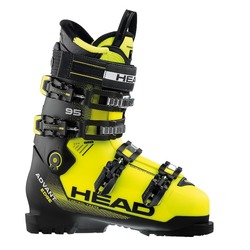 Горнолыжные ботинки HEAD Advant Edge 95 Black-neon yellow (2018)