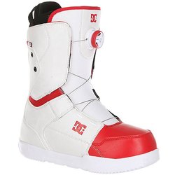 Сноубордические ботинки DC Scout M Boax White/Red (2017)