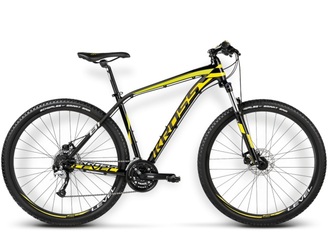 Велосипед MTB Kross Level B1 Black/Yellow/White Glossy (2016)