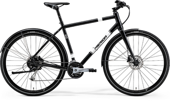 Гибридный велосипед Merida Crossway Urban 100 Black (White) (2018)