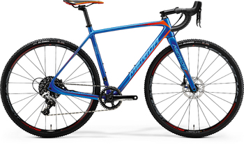 Шоссейный велосипед Merida Cyclo Cross 7000 Blue (Orange/Red) (2018)