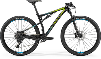 Велосипед двухподвес Merida Ninety-Six 9.6000 Ud Carbon (Green/Blue) (2018)