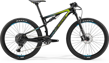 Велосипед двухподвес Merida Ninety-Six 7.6000 Ud Carbon (Green/Blue) (2018)