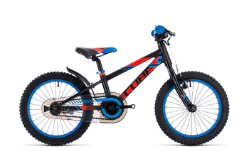 Детский велосипед Cube KID 160 black/flashred/blue (2018)