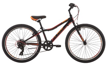 Подростковый велосипед Pride Brave 7 Черный/оранжевый/красный (2018)