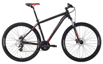 Велосипед MTB Merida Big.Nine 15-MD Matt Black (Grey/Signal Red) (2018)