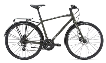 Дорожный велосипед Giant Escape 2 City Disc Dark Green (2018)