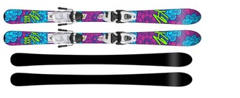 Горные лыжи K2 LUV BUG с креплениями FDT 4.5 (2018)