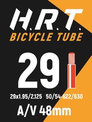 Камера для велосипеда HRT 29x1,95-2,125 (50/54-622/630) авто ниппель 48мм (2021)