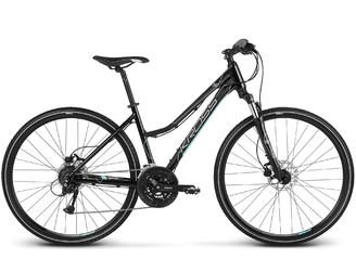 Дорожный велосипед Kross Evado 5.0 black/turquoise glossy (2018)